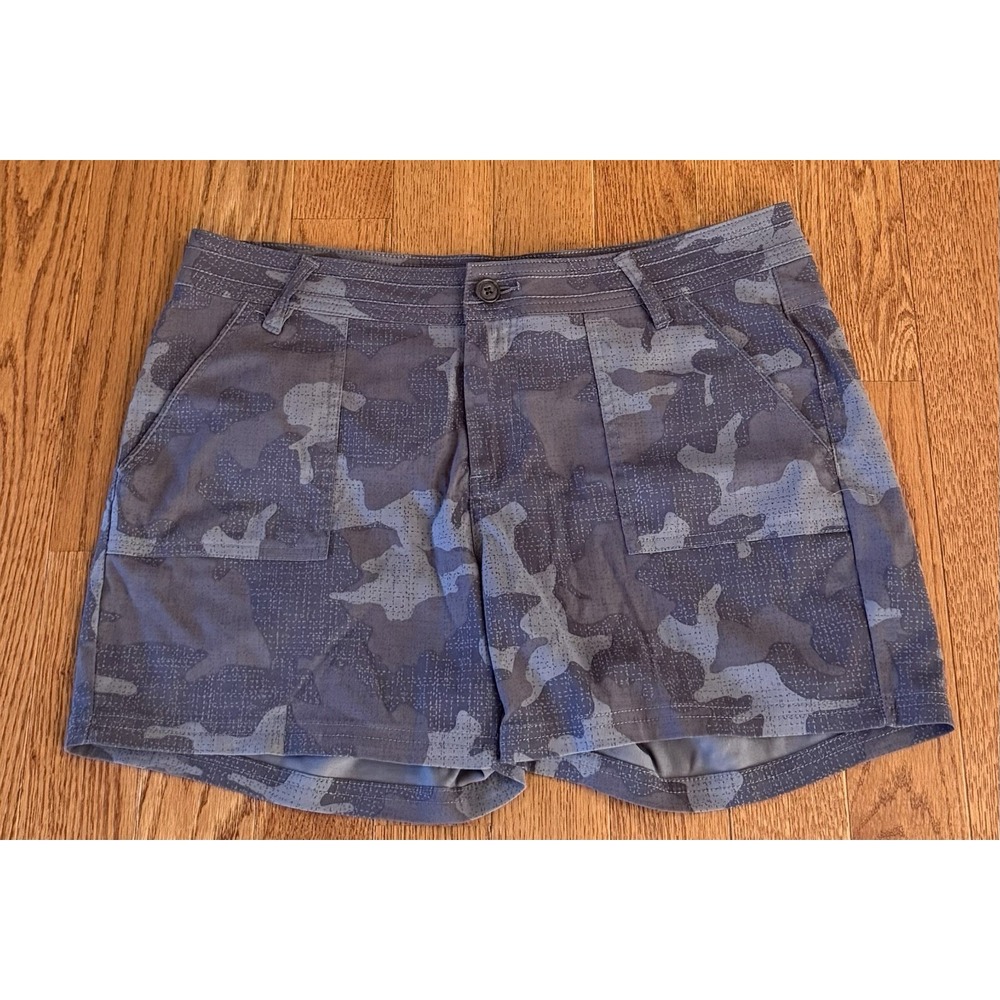 Prana Shorts Camo 5" Inseam Women's Size 14 Camouflage Style W3119RG24 Outdoor